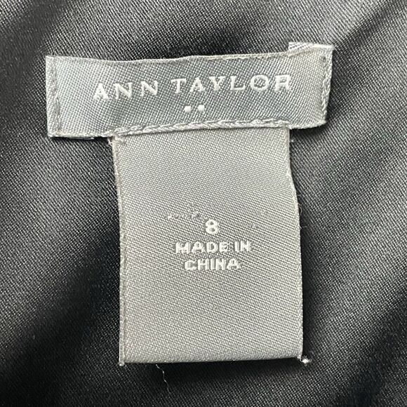 Ann Taylor Sheath Dress Size 8 Empire Waistline Camouflage Pleated Dark Academia - Picture 7 of 16